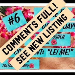 COMMENTS FULL. See new and pls share  Mahalo!